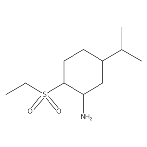 2-(Ethanesulfonyl)-5-(propan-2-yl)cyclohexan-1-amine Structure