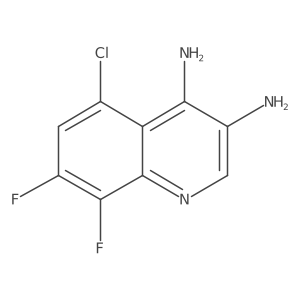5-Chloro-7,8-difluoroquinoline-3,4-diamine Structure