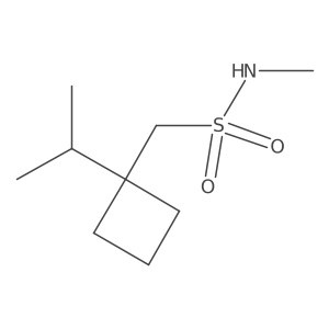 N-methyl-1-[1-(propan-2-yl)cyclobutyl]methanesulfonamide结构式