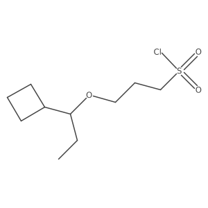 3-(1-Cyclobutylpropoxy)propane-1-sulfonyl chloride结构式