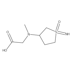 2-[(1-Imino-1-oxo-1lambda6-thiolan-3-yl)(methyl)amino]acetic acid结构式