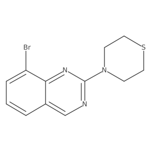 8-Bromo-2-(thiomorpholin-4-yl)quinazoline结构式