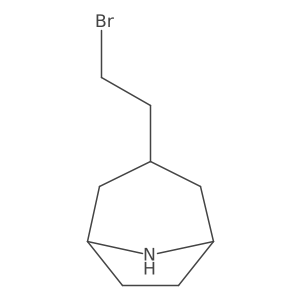 3-(2-Bromoethyl)-8-azabicyclo[3.2.1]octane结构式