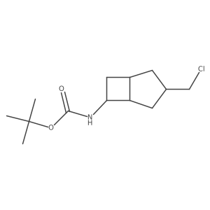 tert-butyl N-[3-(chloromethyl)bicyclo[3.2.0]heptan-6-yl]carbamate Structure