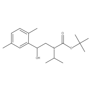 tert-butyl N-[2-(2,5-dimethylphenyl)-2-hydroxyethyl]-N-(propan-2-yl)carbamate结构式