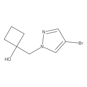 1-((4-Bromo-1H-pyrazol-1-yl)methyl)cyclobutan-1-ol Structure
