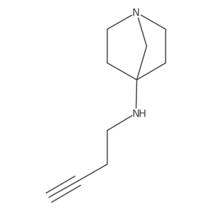 N-(But-3-yn-1-yl)-1-azabicyclo[2.2.1]heptan-4-amine Structure