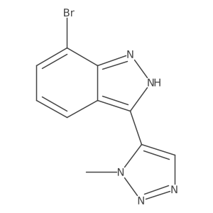 7-bromo-3-(1-methyl-1H-1,2,3-triazol-5-yl)-2H-indazole结构式