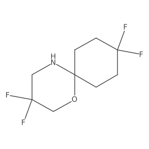3,3,9,9-Tetrafluoro-1-oxa-5-azaspiro[5.5]undecane Structure