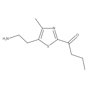1-[5-(2-Aminoethyl)-4-methyl-1,3-thiazol-2-yl]butan-1-one结构式