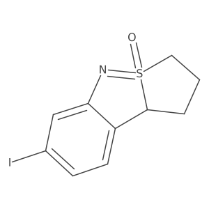 7-Iodo-1,2,3,9b-tetrahydrobenzo[c]thieno[2,1-e]isothiazole 4-oxide结构式