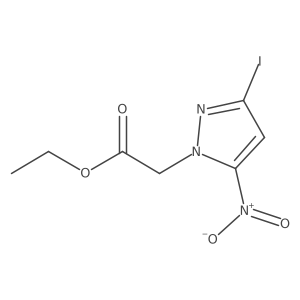 Ethyl (3-iodo-5-nitro-1H-pyrazol-1-yl)acetate Structure