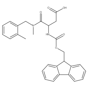 3-({[(9H-fluoren-9-yl)methoxy]carbonyl}amino)-3-{methyl[(2-methylphenyl)methyl]carbamoyl}propanoic acid结构式