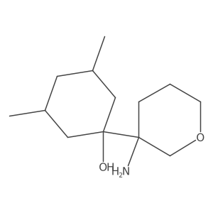 1-(3-Aminooxan-3-yl)-3,5-dimethylcyclohexan-1-ol Structure
