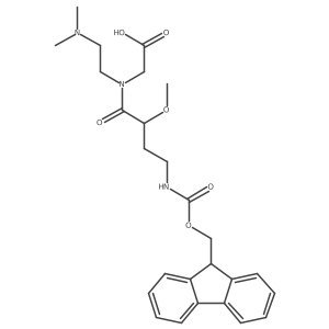 2-{N-[2-(dimethylamino)ethyl]-4-({[(9H-fluoren-9-yl)methoxy]carbonyl}amino)-2-methoxybutanamido}acetic acid Structure