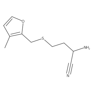 2-Amino-4-{[(3-methylfuran-2-yl)methyl]sulfanyl}butanenitrile结构式
