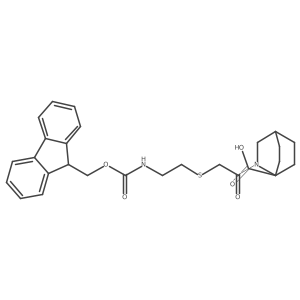 2-(2-{[2-({[(9H-fluoren-9-yl)methoxy]carbonyl}amino)ethyl]sulfanyl}acetyl)-2-azabicyclo[2.2.2]octane-1-carboxylic acid Structure