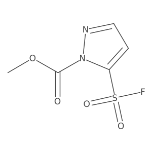 methyl 5-(fluorosulfonyl)-1H-pyrazole-1-carboxylate Structure