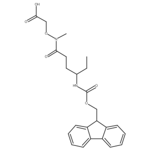 2-{[4-({[(9h-Fluoren-9-yl)methoxy]carbonyl}amino)-n-methylhexanamido]oxy}acetic acid Structure
