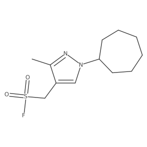 (1-cycloheptyl-3-methyl-1H-pyrazol-4-yl)methanesulfonyl fluoride结构式