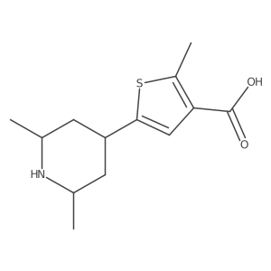 5-(2,6-Dimethylpiperidin-4-yl)-2-methylthiophene-3-carboxylic acid Structure