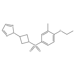 2-[1-(4-ethoxy-3-methylbenzenesulfonyl)azetidin-3-yl]-2H-1,2,3-triazole Structure