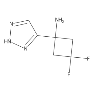 NC1(CC(F)(F)C1)C1=CN=NN1结构式
