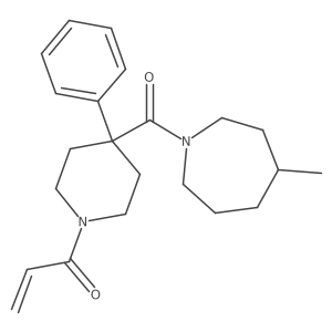 1-[4-(4-Methylazepane-1-carbonyl)-4-phenylpiperidin-1-yl]prop-2-en-1-one结构式