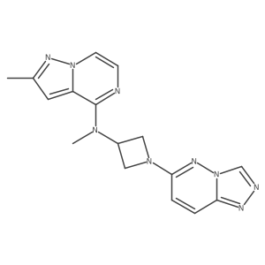 N-methyl-N-{2-methylpyrazolo[1,5-a]pyrazin-4-yl}-1-{[1,2,4]triazolo[4,3-b]pyridazin-6-yl}azetidin-3-amine结构式