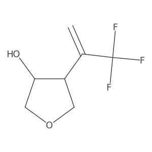 rac-(3R,4S)-4-(3,3,3-trifluoroprop-1-en-2-yl)oxolan-3-ol Structure