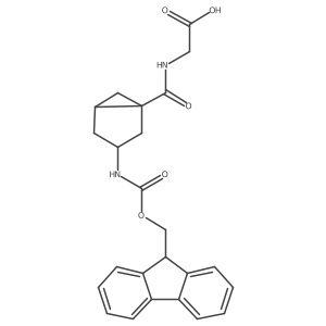 rac-2-{[(1R,3R,5R)-3-({[(9H-fluoren-9-yl)methoxy]carbonyl}amino)bicyclo[3.1.0]hexan-1-yl]formamido}acetic acid Structure