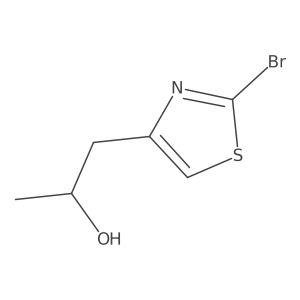 (2R)-1-(2-bromo-1,3-thiazol-4-yl)propan-2-ol结构式