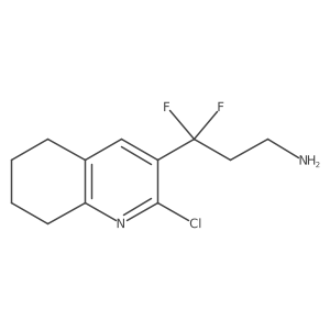 3-(2-Chloro-5,6,7,8-tetrahydroquinolin-3-yl)-3,3-difluoropropan-1-amine结构式