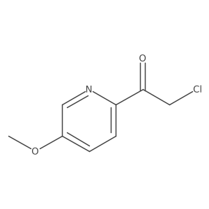 2-Chloro-1-(5-methoxypyridin-2-yl)ethan-1-one结构式
