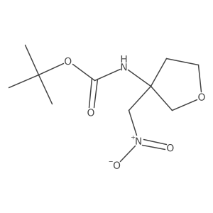 tert-butyl N-[3-(nitromethyl)oxolan-3-yl]carbamate Structure