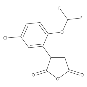3-[5-Chloro-2-(difluoromethoxy)phenyl]oxolane-2,5-dione结构式