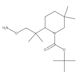 Tert-butyl 2-[1-(aminooxy)-2-methylpropan-2-yl]-5,5-dimethylpiperidine-1-carboxylate Structure
