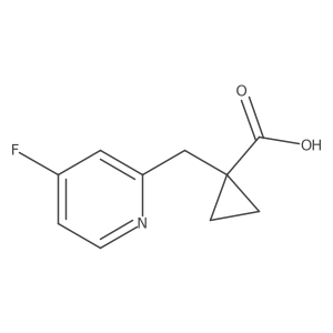 1-[(4-Fluoropyridin-2-yl)methyl]cyclopropane-1-carboxylic acid结构式