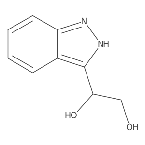 1-(1H-indazol-3-yl)ethane-1,2-diol结构式