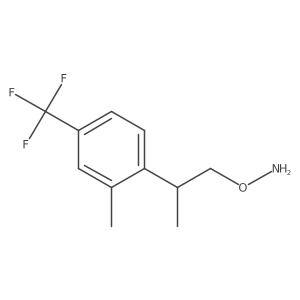 O-{2-[2-methyl-4-(trifluoromethyl)phenyl]propyl}hydroxylamine Structure