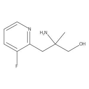 2-Amino-3-(3-fluoropyridin-2-yl)-2-methylpropan-1-ol Structure