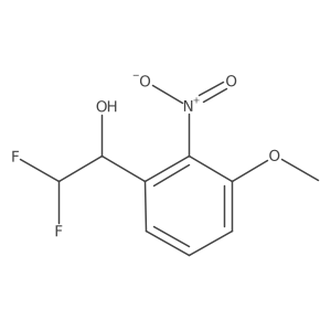 2,2-Difluoro-1-(3-methoxy-2-nitrophenyl)ethan-1-ol Structure