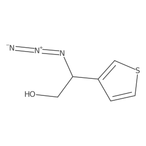 2-Azido-2-(thiophen-3-yl)ethan-1-ol结构式