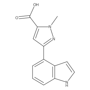3-(1H-indol-4-yl)-1-methyl-1H-pyrazole-5-carboxylic acid Structure