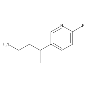 3-(6-Fluoropyridin-3-yl)butan-1-amine Structure