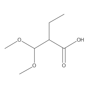 2-(Dimethoxymethyl)butanoic acid结构式