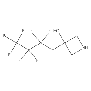 3-(2,2,3,3,4,4,4-Heptafluorobutyl)azetidin-3-ol结构式