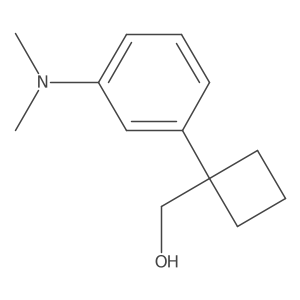 {1-[3-(Dimethylamino)phenyl]cyclobutyl}methanol Structure