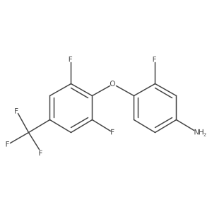4-[2,6-Difluoro-4-(trifluoromethyl)phenoxy]-3-fluoroaniline结构式