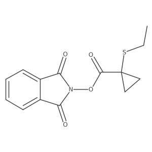 1,3-dioxo-2,3-dihydro-1H-isoindol-2-yl 1-(ethylsulfanyl)cyclopropane-1-carboxylate Structure